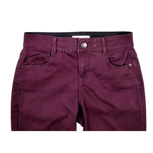 Knox Rose Womens Jeans Plum Purple Colored Slim Fit Tapered Size 4 JH1200 - Picture 3 of 4